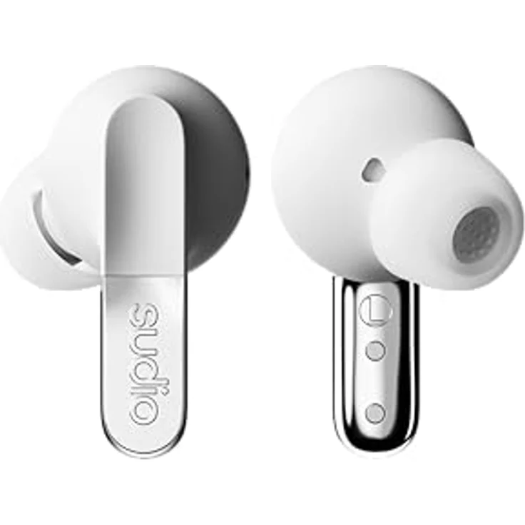 Sudio N3 Pro White, Kabellose In-Ear Kopfhörer mit ANC und 5.50 h Akkulaufzeit, Schwarz – Bild 1