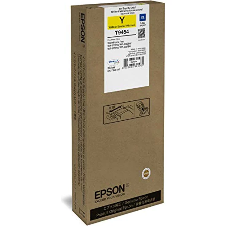 Epson Original WF-C5xxx Serie Tintenpatrone, WorkForce Pro WF-C5210DW WF-C5290DW WF-C5710DWF WF-C5790DWF WF-C5710DWF WF-C5290DW WF-C5790DWF WF-C5290DW, (gelb) – Bild 3
