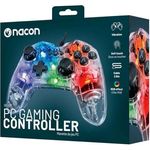 NACON GC-100 XF PC Gaming Controller, transparent/bunt, mit 2 Analog-Sticks, 6 Tasten, 2 Trigger und LED-Lichteffekten