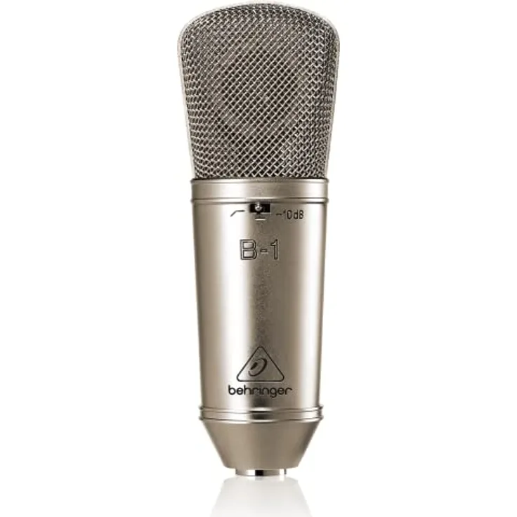 Behringer B-1 DARK EDITION, Großmembran-Kondensatormikrofon mit goldbedampfter Kapsel und Nierencharakteristik, schwarz