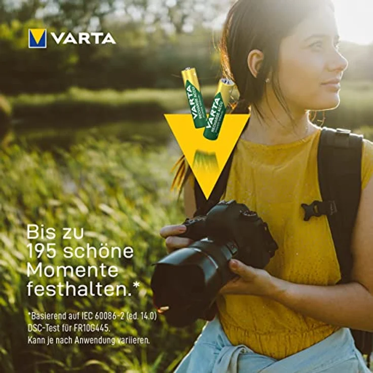 VARTA Rechargeable Accu Ready2Use vorgeladener AAA Micro 1000 mAh Ni-Mh Akku, wiederaufladbar ohne Memory-Effekt, sofort einsatzbereit, 4er Pack – Bild 5