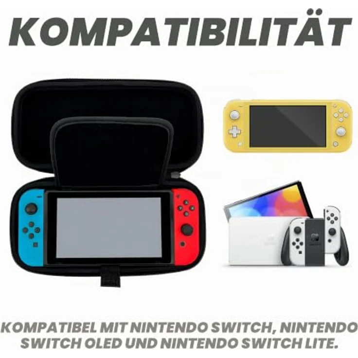 WONDEE Nintendo Switch Tasche, Switch OLED und Lite Hülle mit Star Wars Darth Vader Design, interner Bildschirmschutz und Platz für 10 Spiele – Bild 2