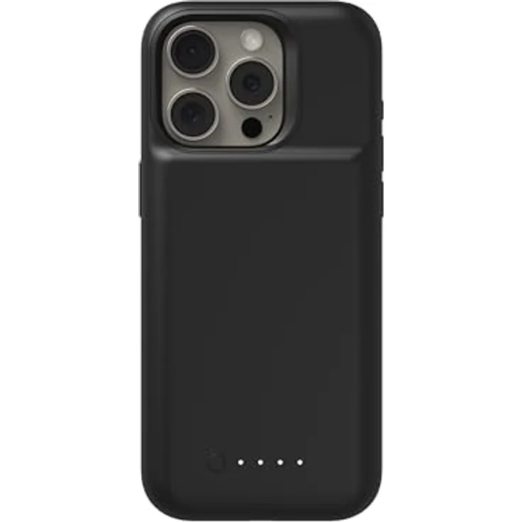 mophie Juice Pack, Smartphone Hülle mit 2.400mAh Akku und Fallschutz bis 1,8m für Apple iPhone 15 Pro, Schwarz – Bild 3