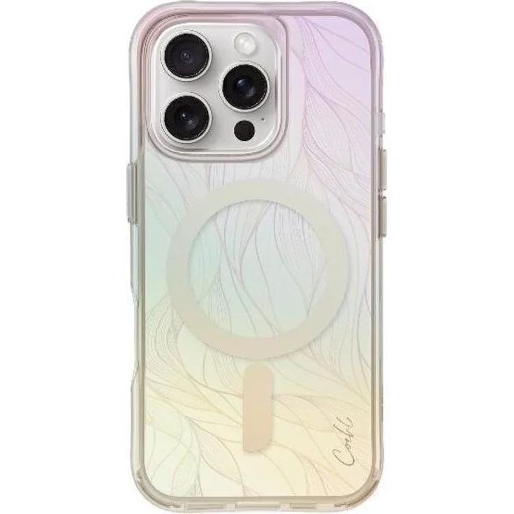 Uniq Coehl Willow iPhone 16 Pro, Smartphone Hülle mit magnetischem Laden, opal/iridescent, mehrfarbig