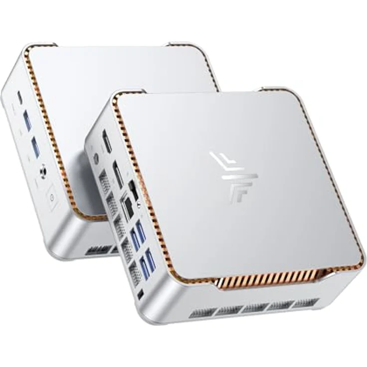 NiPoGi Hyper H2 Mini PC, 14th Gen Intel Core i5-14450HX, 32GB RAM, 1TB M.2 NVMe SSD, 4K UHD, WiFi 6, HDMI, DP, Type-C, Desktop Computer für Büro/Schule/Heim – Bild 1