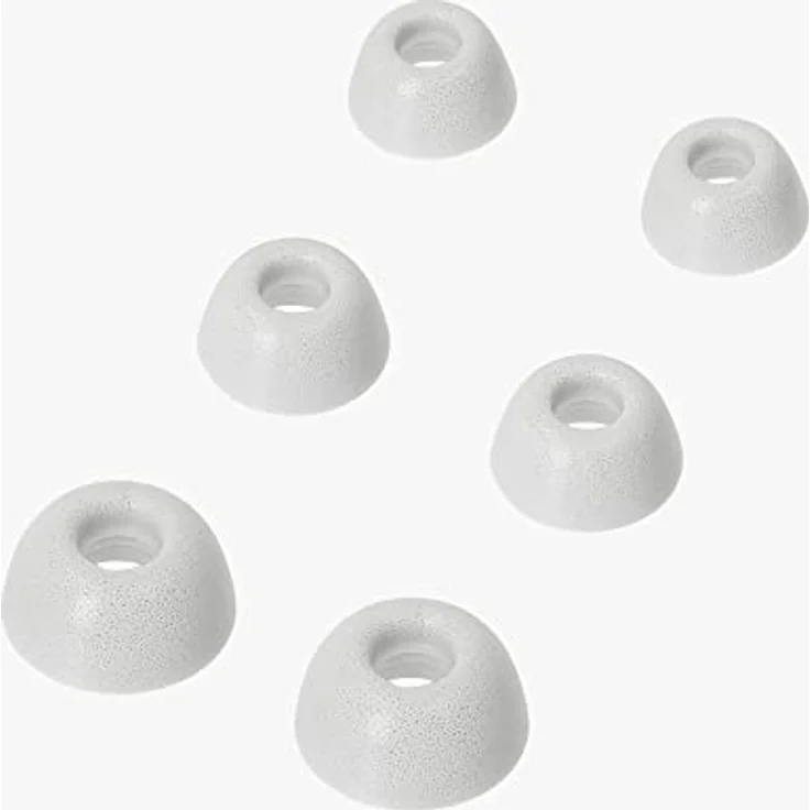 kwmobile 6X Ersatz In Ear Kopfhörer kompatibel mit Google Pixel Buds Pro, 3 Größen (S/M/L), Polster Ohrstöpsel, Memory-Schaum, Weiß – Bild 3