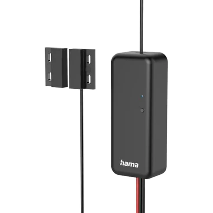 Hama Smart Garagentoröffner, App-gesteuertes WLAN-Modell mit Push-Nachrichten und Sprachsteuerung, Schwarz