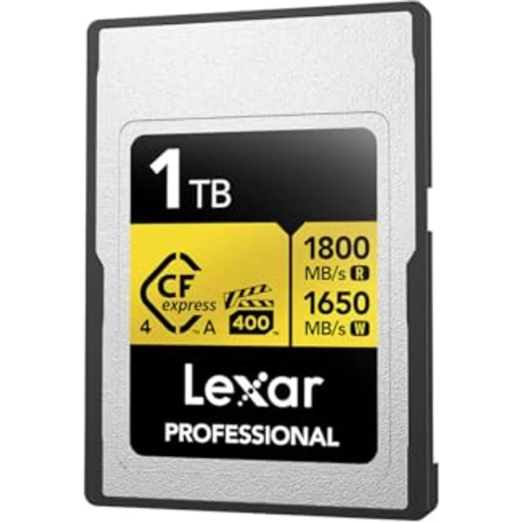 Lexar Professional CFexpress Typ A 1TB Gold, Speicherkarte mit 1800 MB/s Lesegeschwindigkeit für 8K Videos und hochauflösende Bilder – Bild 2