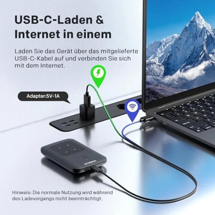 Strong 4GMIFI150C Mobiler Router, 4G Hotspot bis 150 Mbit/s für Smartphone, Tablet und Laptop – Bild 4