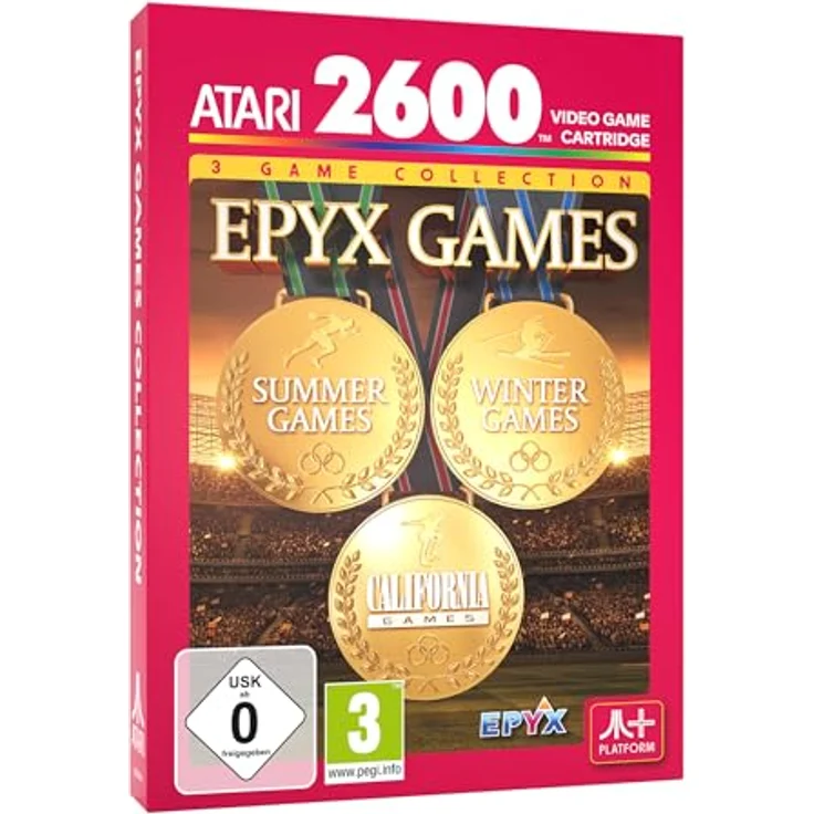 PLAION EPYX Games (Atari 2600+) Cartridge, Sammlung klassischer Sporttitel mit 20 Disziplinen – Bild 1