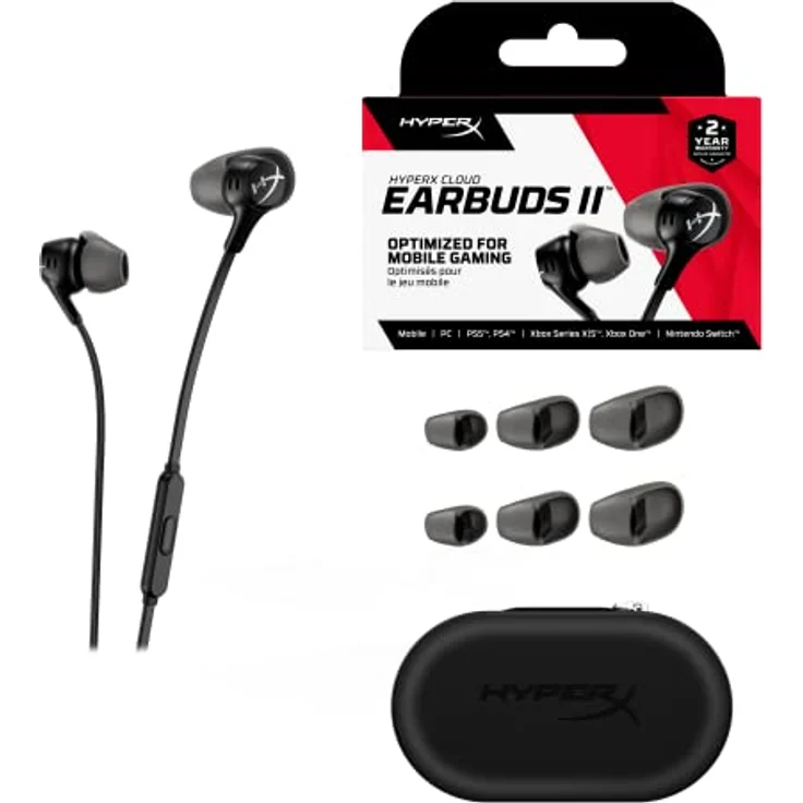 HyperX HyperX Cloud Earbuds II, Kopfhörer, Schwarz – Bild 10