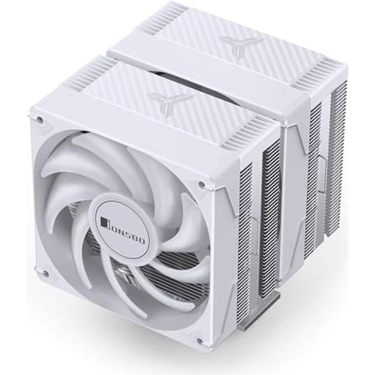 Jonsbo CR-3000E CPU-Kühler, Dual-Tower, ARGB, 260W TDP - weiß, 120mm – Bild 2