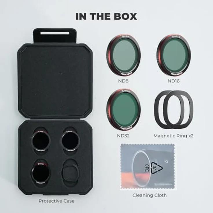 Freewell Magnetische ND-Filter für DJI Neo 2, ND8, ND16, ND32, schnelle Belichtungssteuerung bei unterschiedlichen Lichtverhältnissen – Bild 5