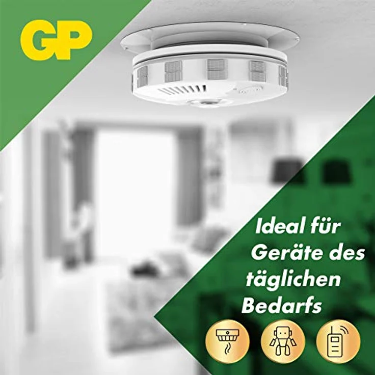 GP 9V Block Batterien (6LR61, MN1604, 9V E-Block) 9 Volt Block Super Alkaline, geeignet für vielseitige Anwendungen (8 Stück Blockbatterien 9V in briefkasten-geeigneter Verpackung) – Bild 2