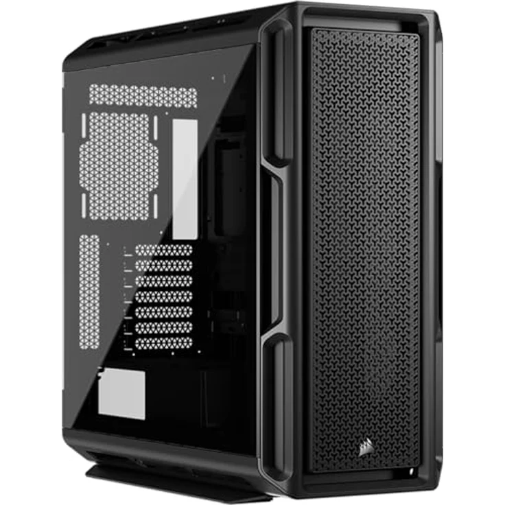 Corsair 5000T Mid-Tower ATX PC-Gehäuse – Abnehmbare Front- und Dach-Luftstrompaneele, Geräumiges Interieur, ASUS BTF, MSI Project Zero, Gigabyte Project Stealth - Schwarz – Bild 1