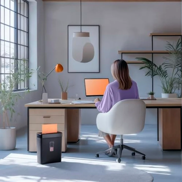 Hama Prime M50CD-B, Aktenvernichter mit mikrozerkleinerter Zerkleinerung, 22 cm Schneidbreite, 13 l Behälter, 68 dB Geräuschpegel, Versandkostenfrei – Bild 10
