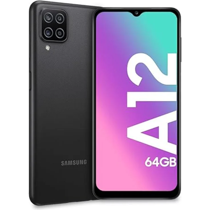 Samsung Galaxy A12 - Smartphone 64GB, 4GB RAM, Dual SIM, Black – Bild 2