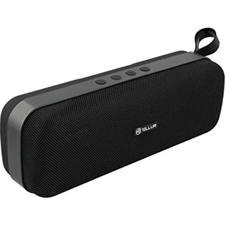 TELLUR Loop Bluetooth Lautsprecher mit Radio, 10W, Kompakte Musikbox Bluetooth mit True Wireless Stereo, Radio Bluetooth Box, Freisprechfunktion, USB, MicroSD/TF-Steckplatz, AUX-Buchse 3,5 mm, BT 5.0 – Bild 1