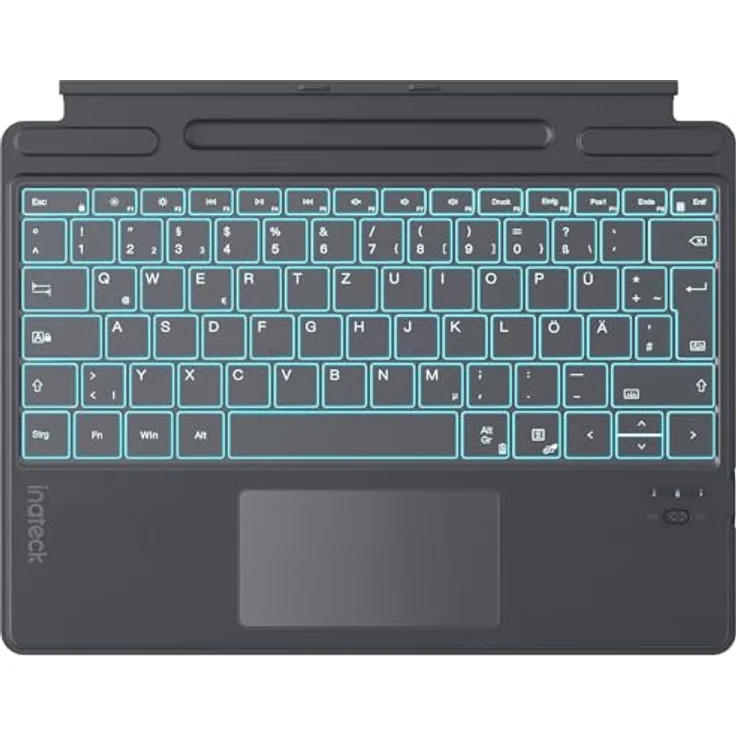 Inateck Surface Pro 11 Tastatur mit KI-Funktion, Touchpad, 7-farbige Hintergrundbeleuchtung und Stifthalter, QWERTZ, kompatibel mit Surface Pro 11/10/9/8/X, KB05114 – Bild 1