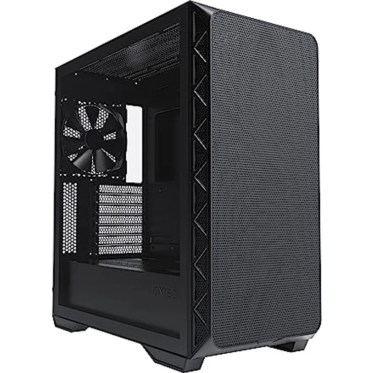 Montech AIR 903 Base, E-ATX Mid Tower-Gehäuse, hoher Luftstrom mit maximaler Kapazität, 3 x 140-mm-PWM-Lüfter vorinstalliert, Seitenteil aus gehärtetem Glas, Mesh-Front, Typ-C, unterstützt
