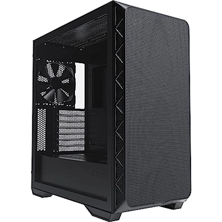 Montech AIR 903 Base, E-ATX Mid Tower-Gehäuse, hoher Luftstrom mit maximaler Kapazität, 3 x 140-mm-PWM-Lüfter vorinstalliert, Seitenteil aus gehärtetem Glas, Mesh-Front, Typ-C, unterstützt – Bild 1