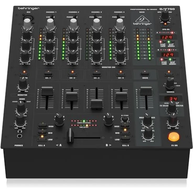 Behringer DJX750 Pro Mixer 5-Kanal DJ Mixer – Bild 3