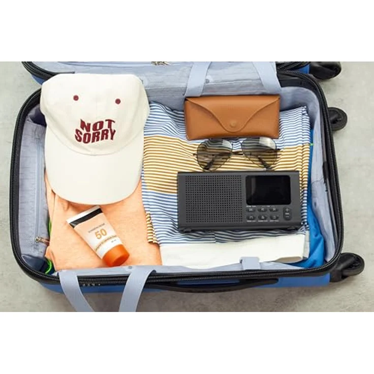 Dynavox DBT200 tragbares, digitales DAB+/UKW Radio, Wecker, BT, TFT-Display, Schwarz – Bild 5