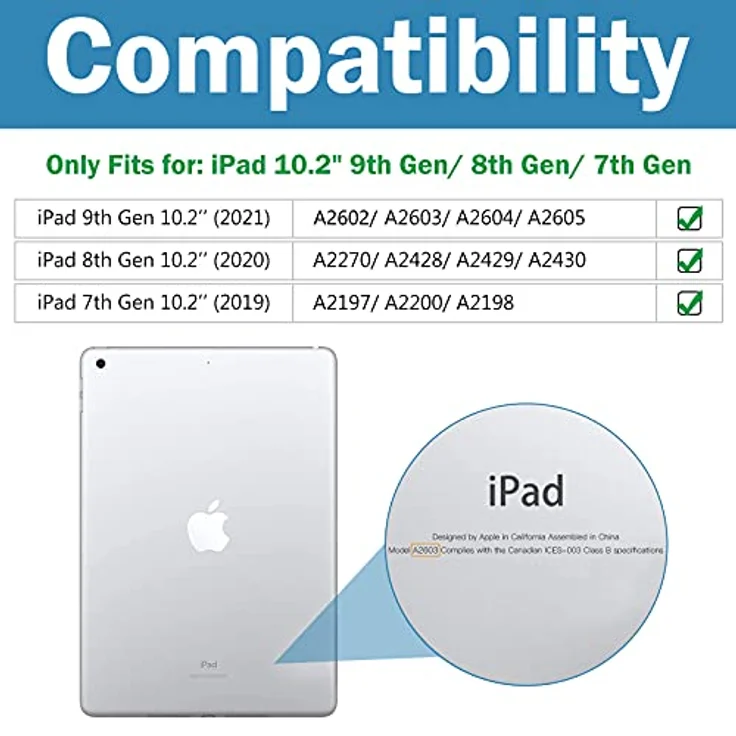 ProCase Schutzfolie 2 Stück für iPad 10,2 Zoll 9. / 8. / 7. Generation, 9H gehärtetes Glas, klar, blasenfreie Installation, kratz- und stoßfest – Bild 2