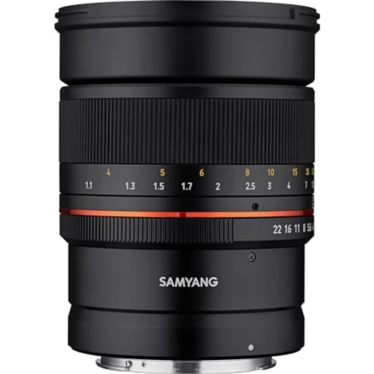 Samyang MF 85mm F1.4 RF Canon EOS R - manuelles Objektiv mit 85 mm Festbrennweite für spiegellose Canon Vollformat oder APS-C Kameras mit RF Anschluss, 72mm Filtergewinde, ideal für Portrait – Bild 3