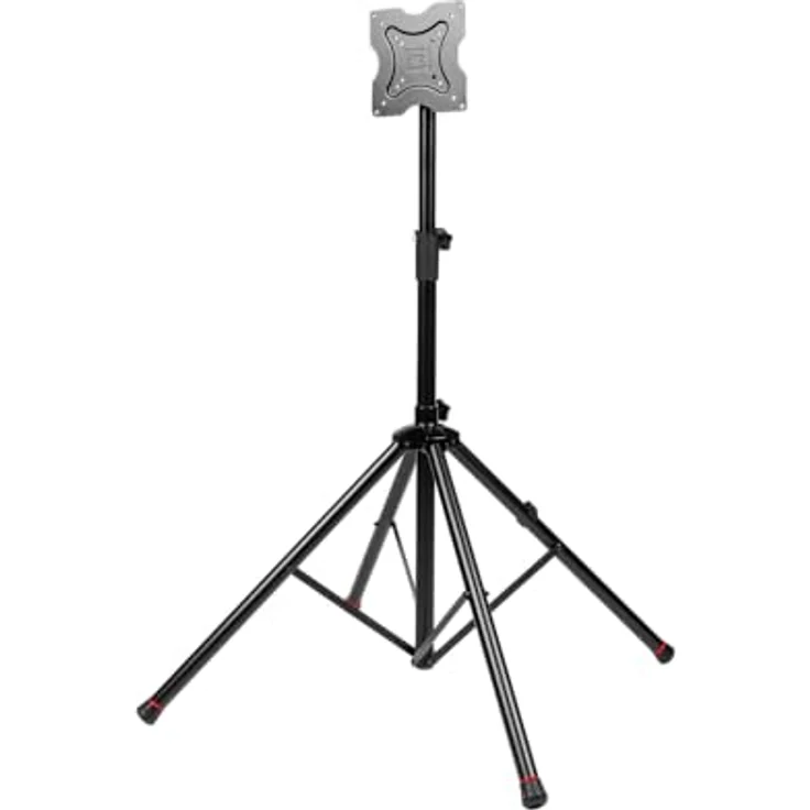 Gator Frameworks GFW-AV-LCD-15, TV-Halterung aus Stahl, schwarz, für Bildschirme bis 65 Zoll, höhenverstellbar von 1092 bis 1854 mm, universelle VESA-Halterung – Bild 1