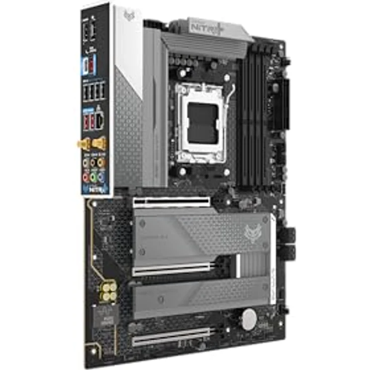 Sapphire NITRO+ B850A WIFI7 1xHDMI 1.4 1xDP 1.2 (AM5, AMD B850, mATX), Mainboard – Bild 2
