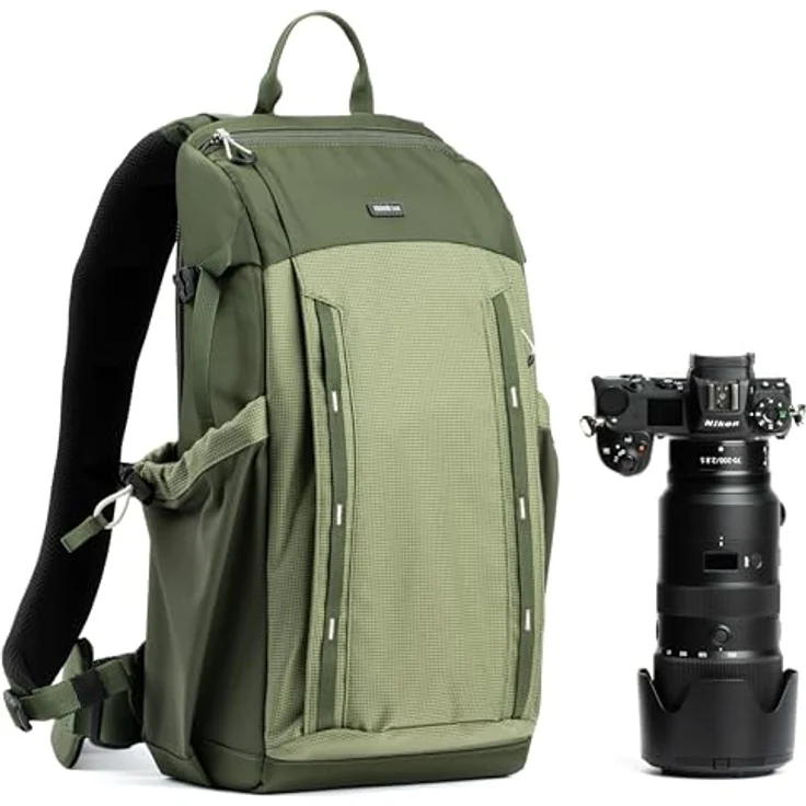 Think Tank Backlight 18L Montane Green, Fotorucksack mit rückseitigem Zugriff für Kamerazubehör, 18 l, inklusive Fächern für Laptop und Tablet – Bild 1