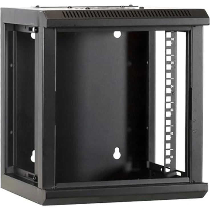DSIT DSIT 4 HE 10 Zoll Serverschrank, mit Glastür, (BxTxH) 312x310x264mm, schwarz, für Zuhause und Büro – Bild 4