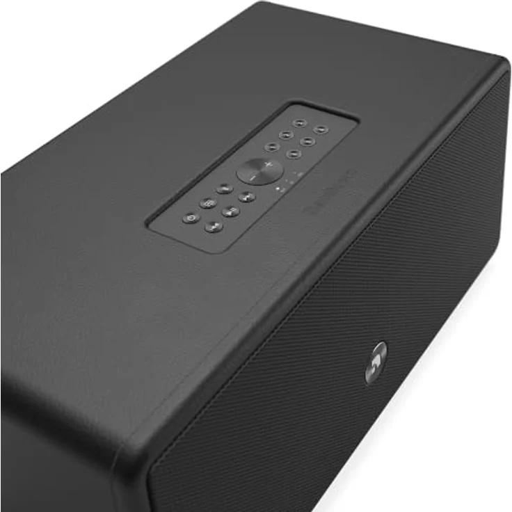 Audio Pro Drumfire D-2 W, Streaming-Lautsprecher mit Airplay 2, Bluetooth, WLAN und kraftvollem HiFi-Klang, Schwarz – Bild 2