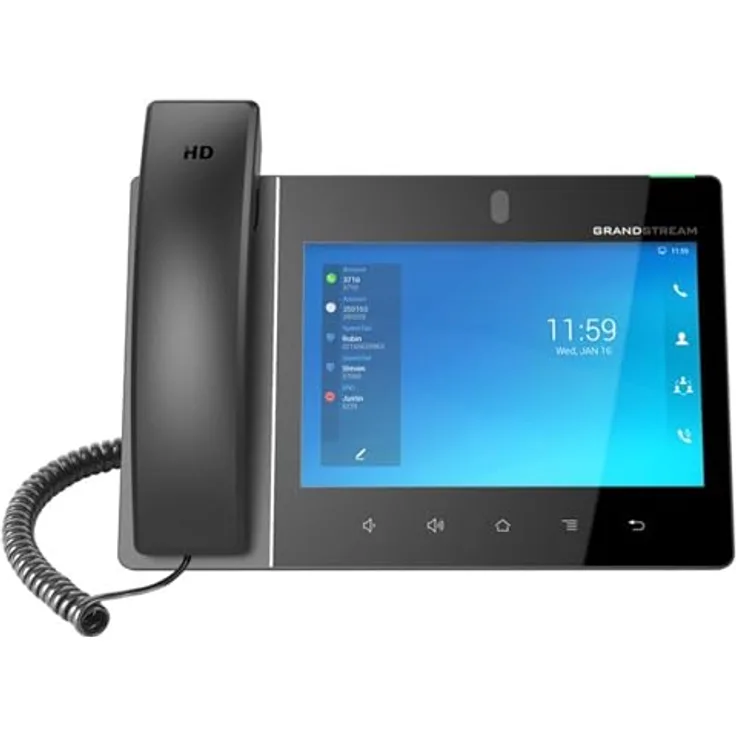 Grandstream GXV3480, VoIP-Telefon mit integrierten Netzwerkfunktionen und Power over Ethernet, schwarz