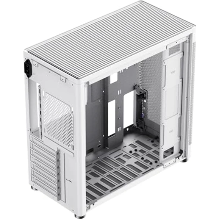 CoolBox Mp1 PC-Tower-Gehäuse, Weiß, ATX Semi-Tower mit gehärtetem Glaspaneel und USB 3.2 Gen 2 Anschluss – Bild 8