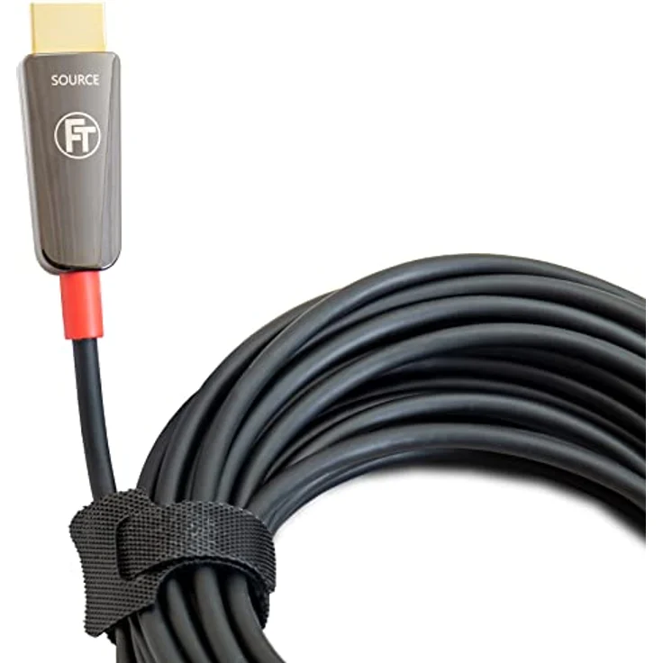 FeinTech VMI90100 8K HDMI Hybrid Glasfaser-Kabel Optisch AOC Fiber Optic 4K 120Hz 48Gbps für HDMI 2.1 Gaming TV PC Xbox PS5 10 m – Bild 2