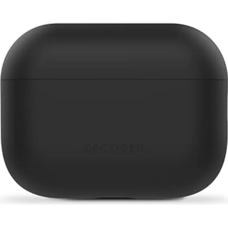 Decoded Silicone Case für Apple AirPods Pro 3, Schutzhülle aus hochwertigem Silikon, schockabsorbierend, kompatibel mit kabellosem Laden, Schwarz