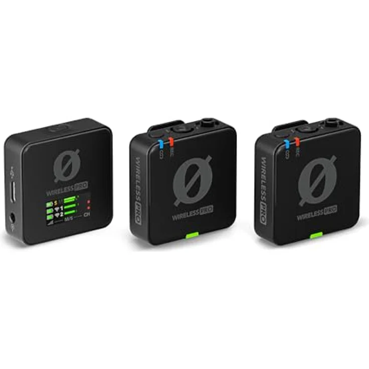 RØDE Wireless PRO Kompakt-Funkstrecken-Set mit Timecode, 32-Bit Float On-Board-Aufnahme, 2 Lavalier-Mikrofonen und Ladecase für Videoaufnahmen und Content Creation – Bild 1