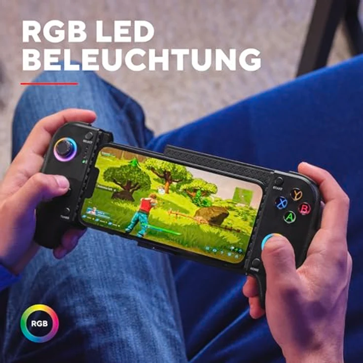 Trust GXT735 Mylox Wireless Mobile Controller, Bluetooth 5.0 für Android und iOS, mit RGB-LED-Tasten und 12 Stunden Akkulaufzeit, Schwarz – Bild 8