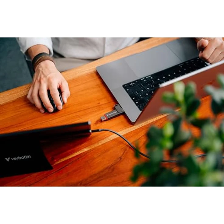 VERBATIM Dual QuickStick SSD USB-A/C 3.2 Gen1, 1TB USB-Stick mit 550 MB/s, grau – Bild 5