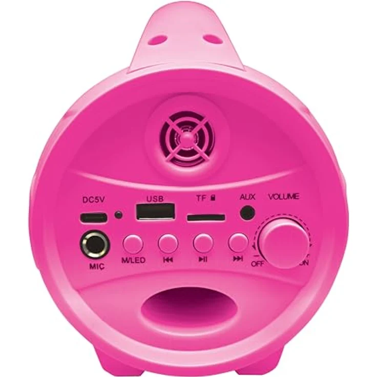 Lexibook Barbie Bluetooth-Lautsprecher mit Mikrofon, mehrfarbige Lichteffekte, kabellos, USB-Anschluss – Bild 5
