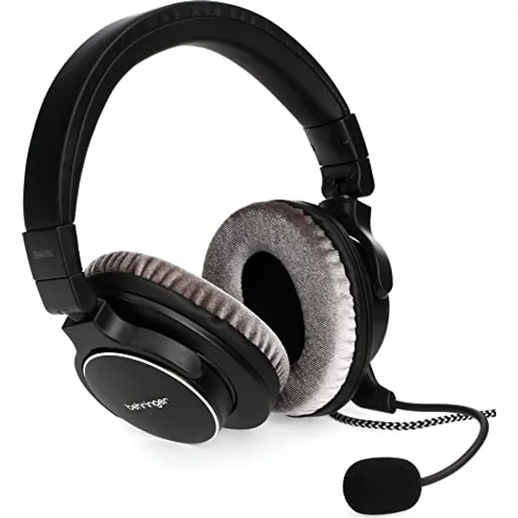 Behringer BH470U Premium-Stereo-Headset mit abnehmbarem Mikrofon und USB-Kabel