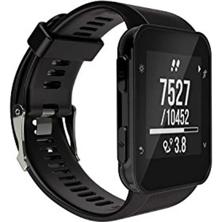 INF Garmin Quickfit Armband für Forerunner 30/35 & Approach S10, Silikon, schwarz, 22 mm Breite, wasserbeständig, einfache Montage