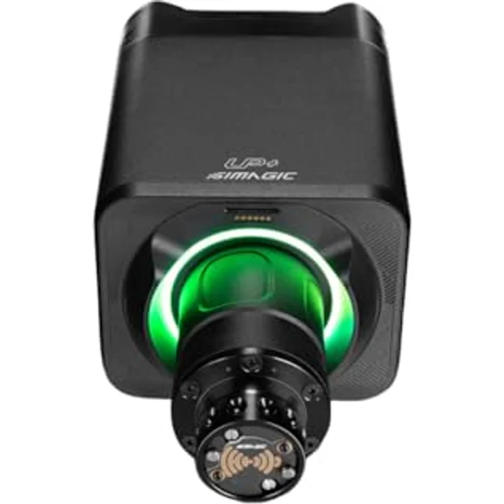 Simagic Alpha Evo Wheel Base, 12 Nm Direct-Drive-Lenkradbasis mit 5-Pol-Servomotor und RGB-Halo für präzises Sim Racing – Bild 1