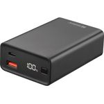 Sandberg Travel Powerbank 20000 PD65W, Schnellladefunktion, USB-A und USB-C PD 65W, Schwarz