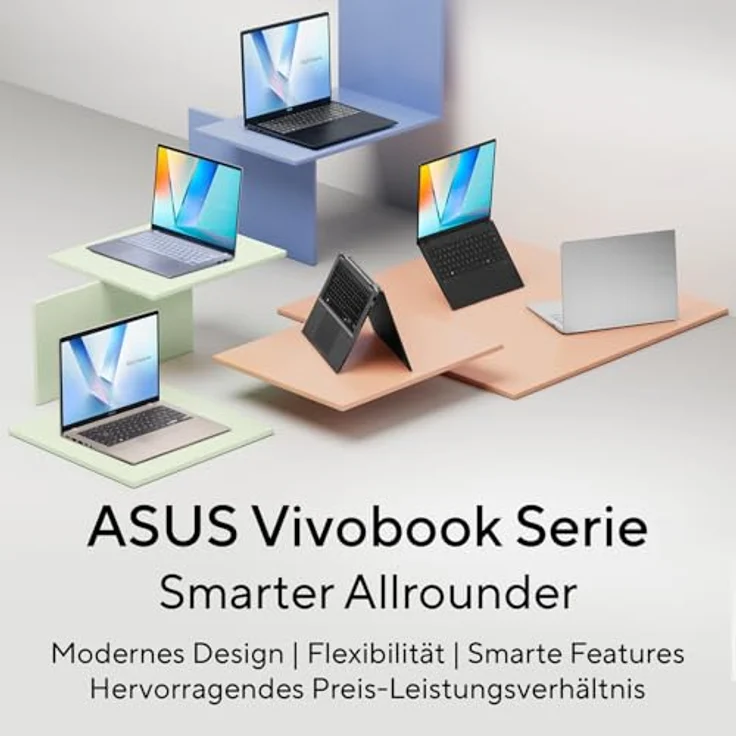 ASUS Vivobook 17 X1704VA Laptop | 17,3" FHD IPS Display, Intel Core i7-1355U, 16GB RAM, 512GB SSD, Intel Iris Xe, Win11 Home, Cool Silver – Bild 5