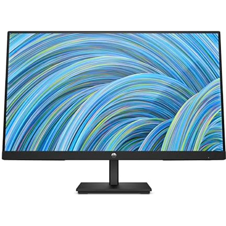 HP V24v G5 FHD Monitor 60,5 cm (23.8 Zoll), 1920 x 1080 Pixel (16:9), 75 Hz, AMD FreeSync, Joypad OSD Knopf, Blaulichtfiltermodus, Neigefunktion, Schwarz – Bild 1
