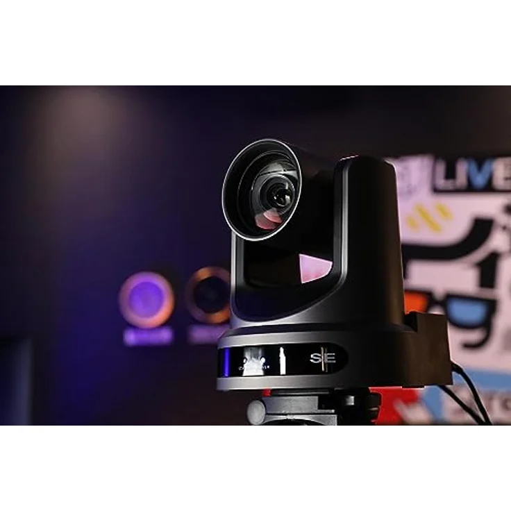 PTZOptics Move SE 12X, Netzwerkkamera mit 12-fachem optischen Zoom und Auto-Tracking, Full HD 1080p, grau – Bild 5