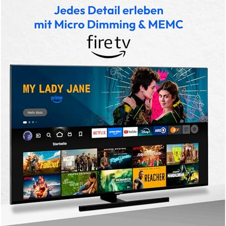 MEDION X15537 (MD 31412) 138,8 cm (55 Zoll) QLED Fernseher (Fire TV, 4K Smart TV, Dolby Vision HDR, Dolby Atmos, Netflix, Prime Video) in Schwarz – Bild 3